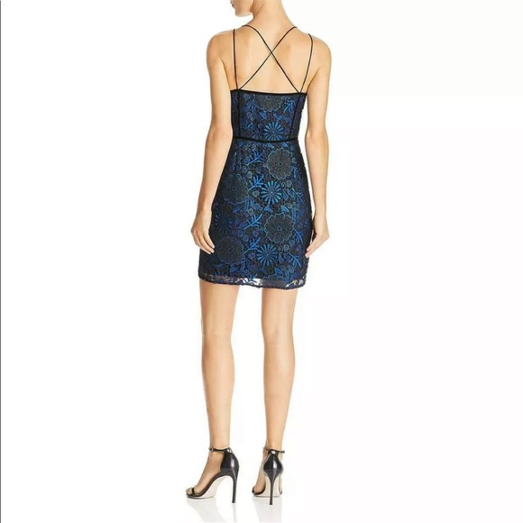 Guess Womens Black Metallic Sleeveless Cocktail Party Dress 4 $128 - Picture 2 of 2